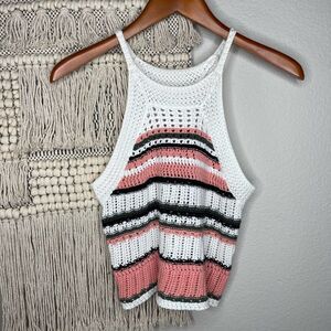 Roxy Nomad World Crochet Halter Top